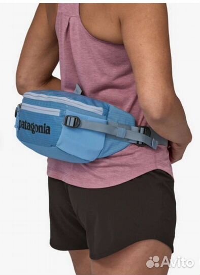 Patagonia black waist pack 5L желтая