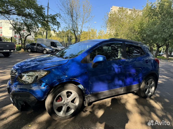 Opel Mokka 1.4 AT, 2014, битый, 131 000 км