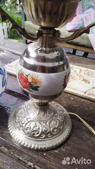 Настольная лампа под керосинку СССР