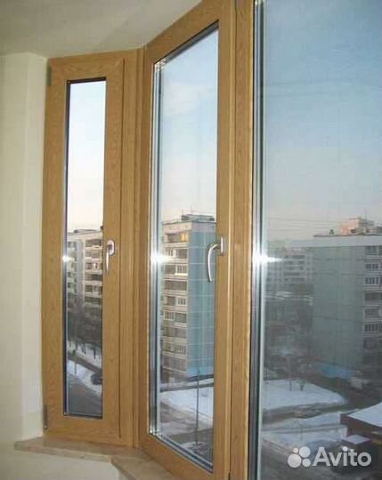 Балкон алюминий, пластиковые окна под ключ