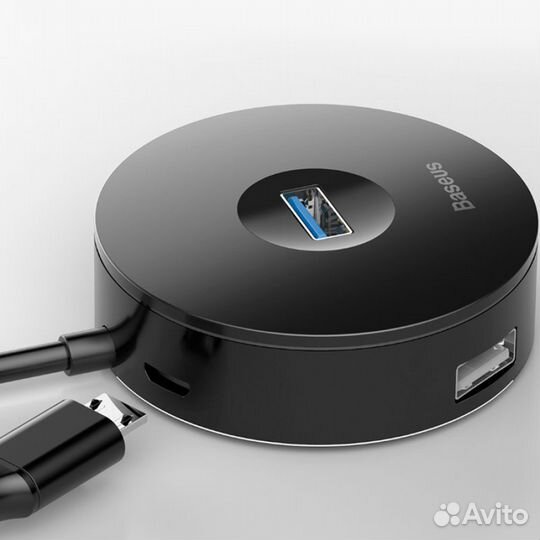 Концентратор USB Baseus HUB Round Box
