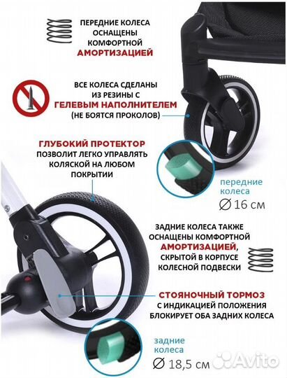 Коляска прогулочная новая