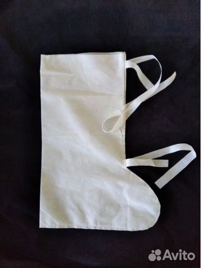 Бахилы высокие, 2 завязки (5 пар)