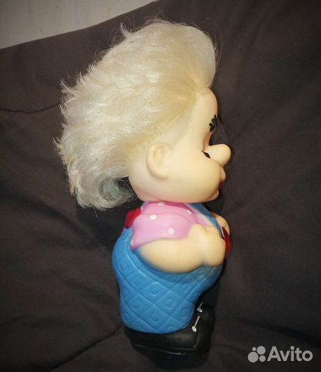 Карлсон игрушка СССР резиновая с пищалкой