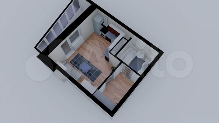 Квартира-студия, 28,9 м², 15/16 эт.