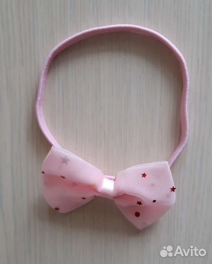 Повязка Ободок на голову с бантиком для девочки
