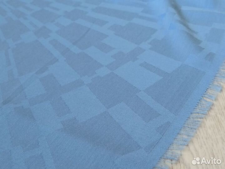 Голубой платок Шерсть Hermes