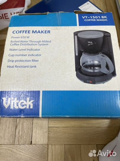 Кофеварка Vitek vt-1501 BK