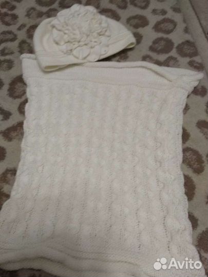 Комплект шапка и снуд