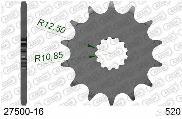 Звездочка цепи передняя (ведущая) 27500-16 Afam