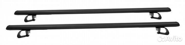 Багажник рено Дастер21 опоры черные/дуга аэро-стан