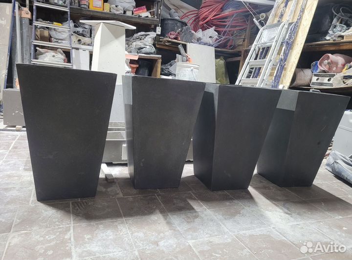 Вазон для цветов из бетона