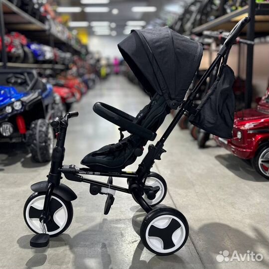 Новый трехколесный велосипед luxmom s7 черный