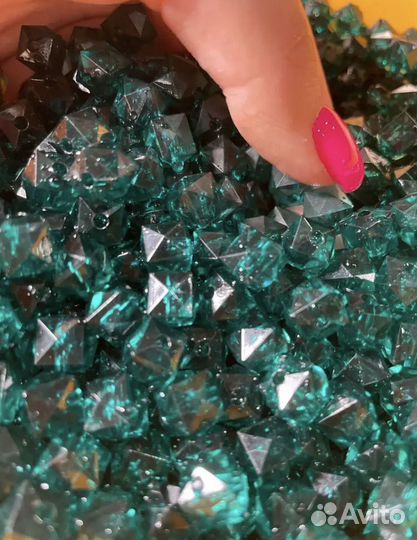 Бусины 10 мм 500 г набор для сумки