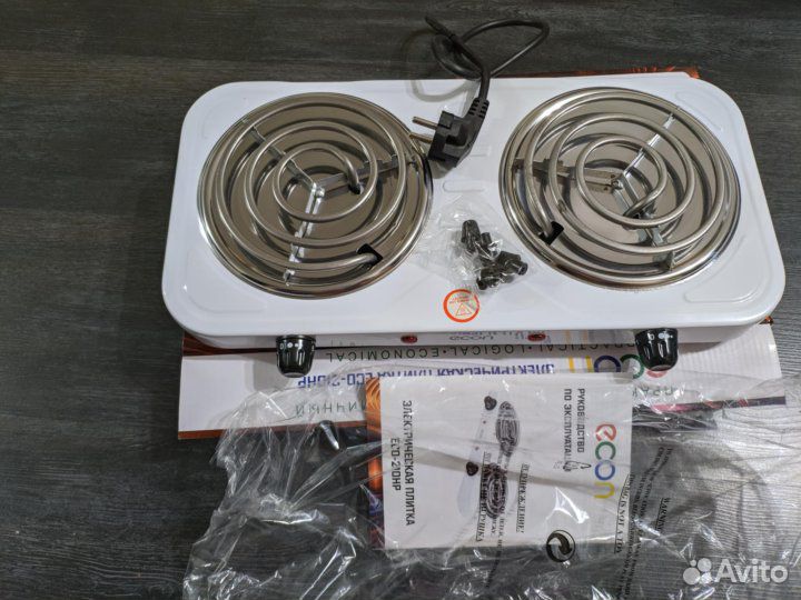 Новая электрическая настольная плита 2 конфорки