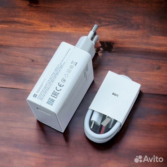 Сзу для xiaomi white single USB-A+type-C 120W WH