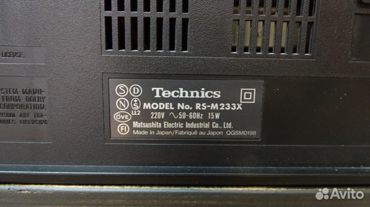 Дека кассетная DBX Technics RS-M233X Japan