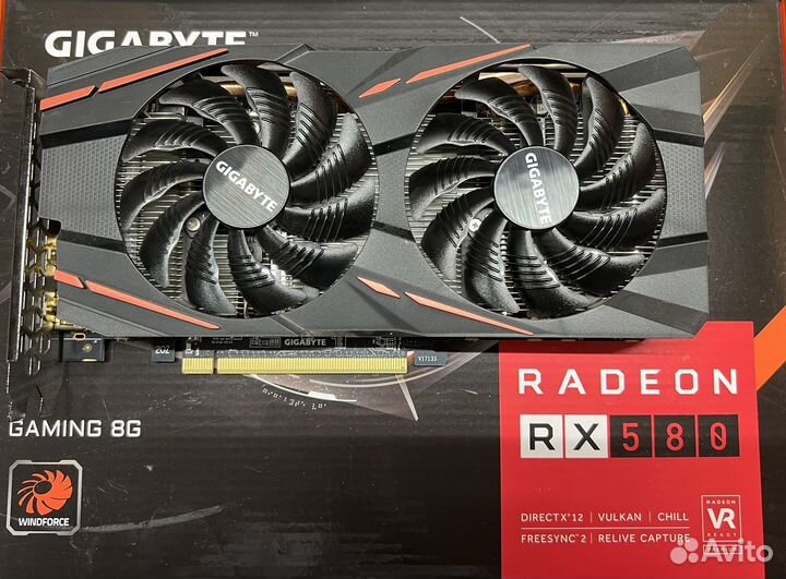 Видеокарта Gigabyte Radeon RX580 Gaming 8Gb