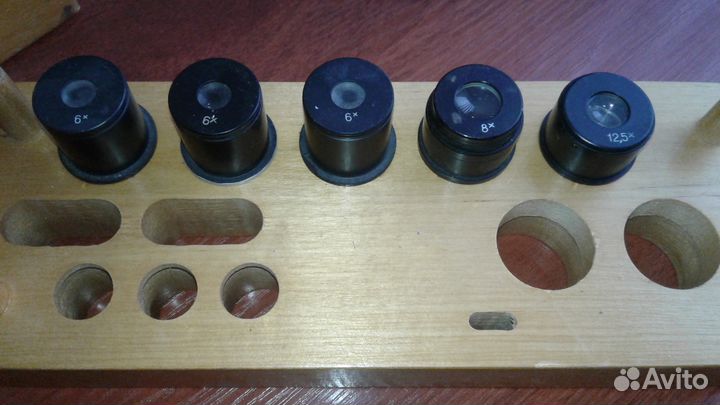 Объективы окуляры микроскопа б.у. с хранения догов