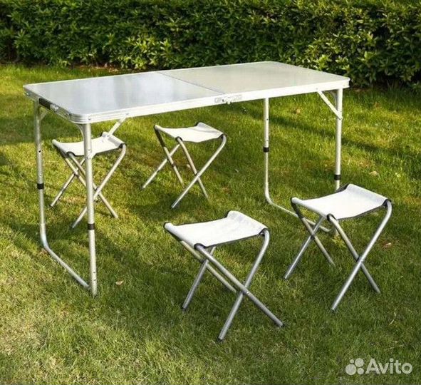 Стол складной туристический походный и 4 стула