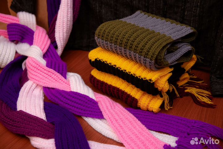 Шарф вязаный