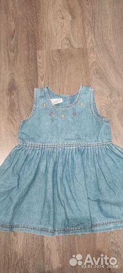 Платье джинсовое девочке 3-4 года