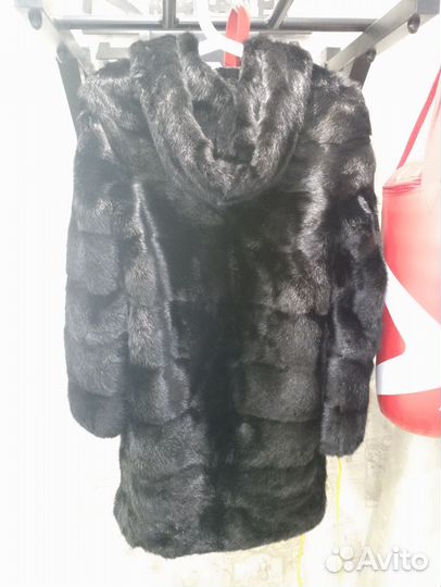 Шуба норковая поперечка 42