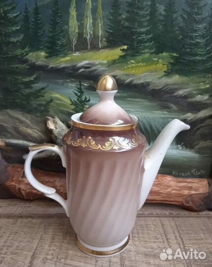 Кофейник фарфор винтаж