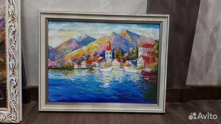 Картина маслом на холсте в раме