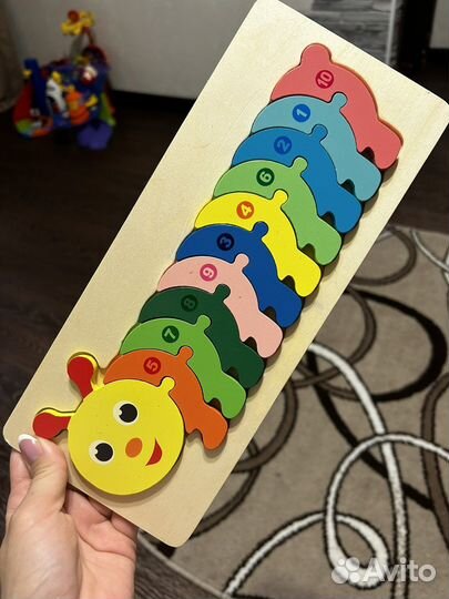 Детские развивающие игры из дерева