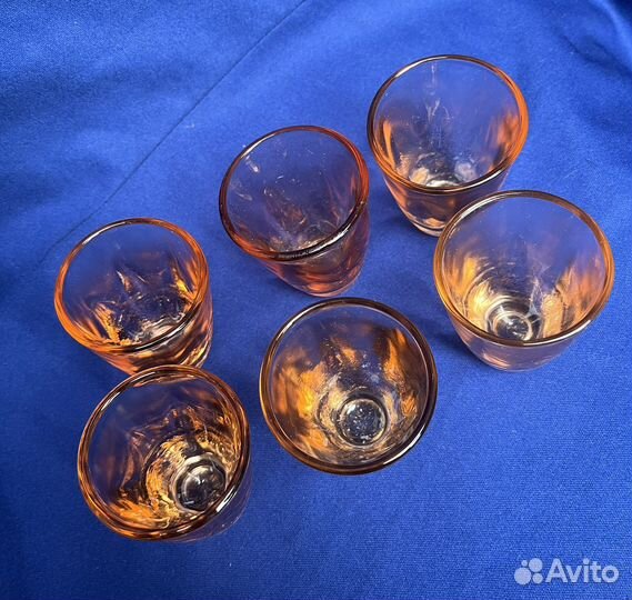 Стопки цветное стекло СССР