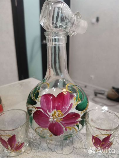 Водочный набор с росписью