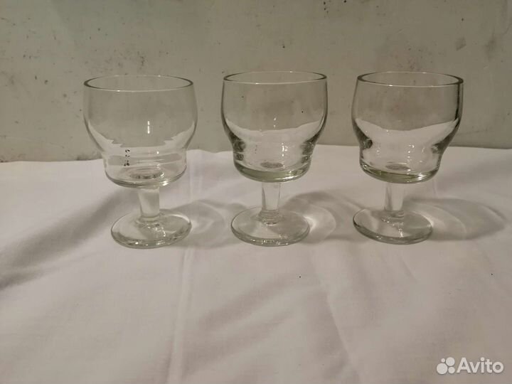 Рюмки, стопки, цветное стекло СССР