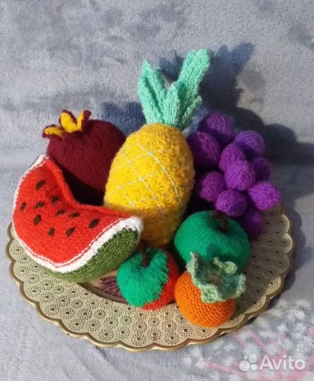 Вязаные фрукты