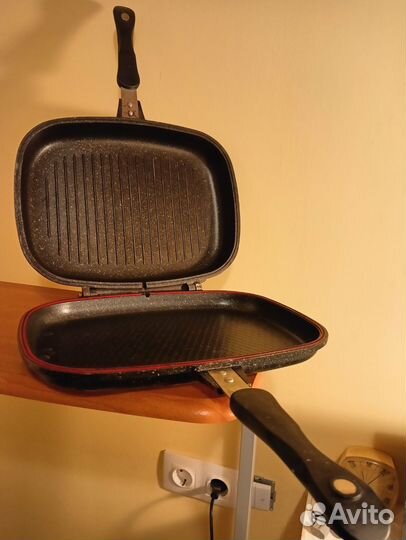 Сковорода гриль двойная