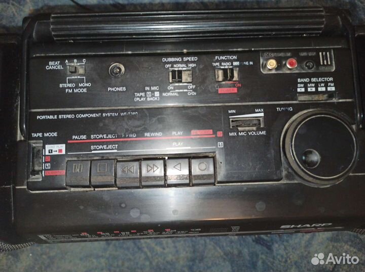 Магнитола Sharp двухкассетная Радио FM108