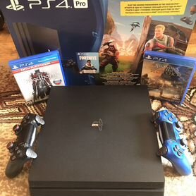 Sony playstation 4 PS4 pro 1tb с играми