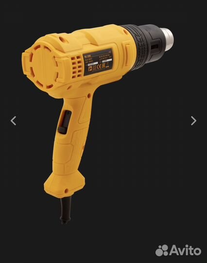 Фен технический denzel HG-1800, 1800 Вт, 3 режима