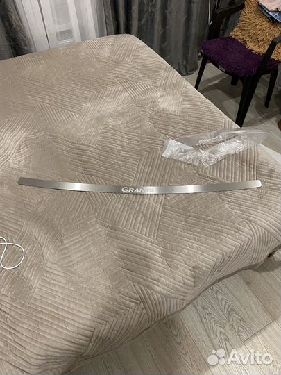 Накладка на задний бампер granta hatchback