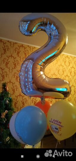 Цифра 2 на день рождения