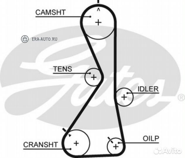 Gates 5481XS 76122x29 HSN Ремень грм