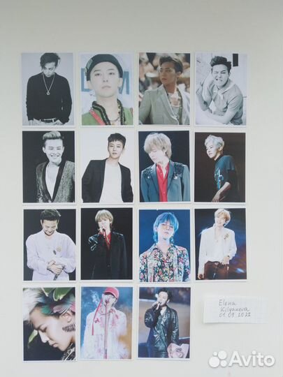 Сет неофициальных карточек и наклеек G-Dragon