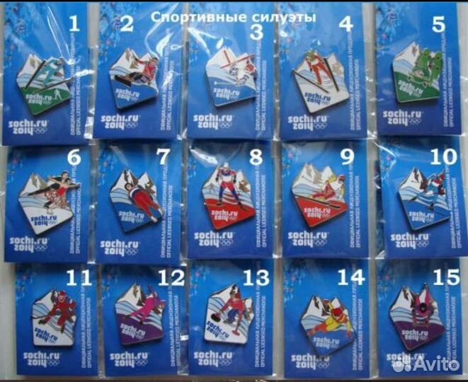 Олимпийские значки Сочи 2014