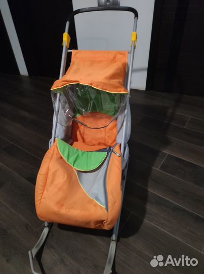 Детские санки коляска бу