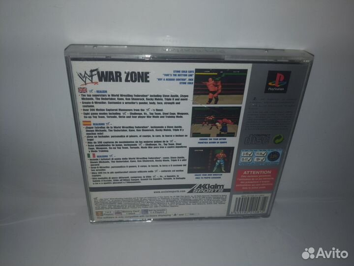 WWF War Zone для PS1 (PAL) Лицензия