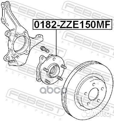 Ступица в сборе передняя toyota RAV4 ACA3#/GSA3