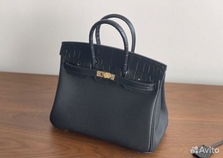 Сумка Hermes Birkin Togo 25cm под кожу крокодила