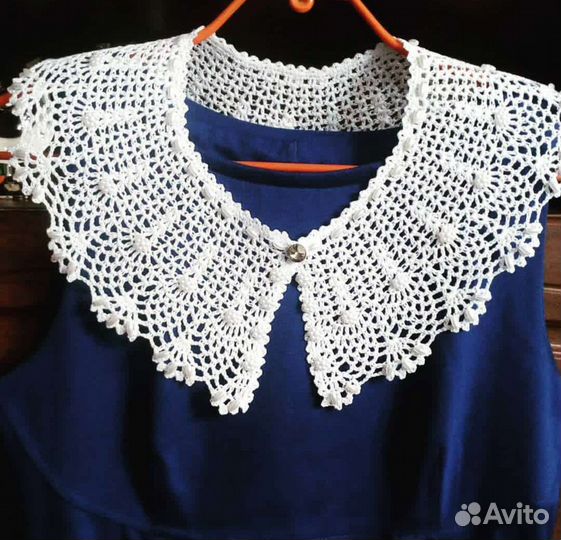 Кружевные воротники ручная работа