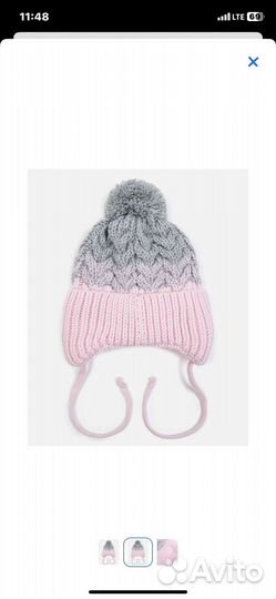 Шапка для девочки зима