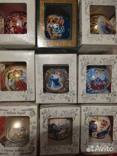 Шары ёлочные, 85м, стекло